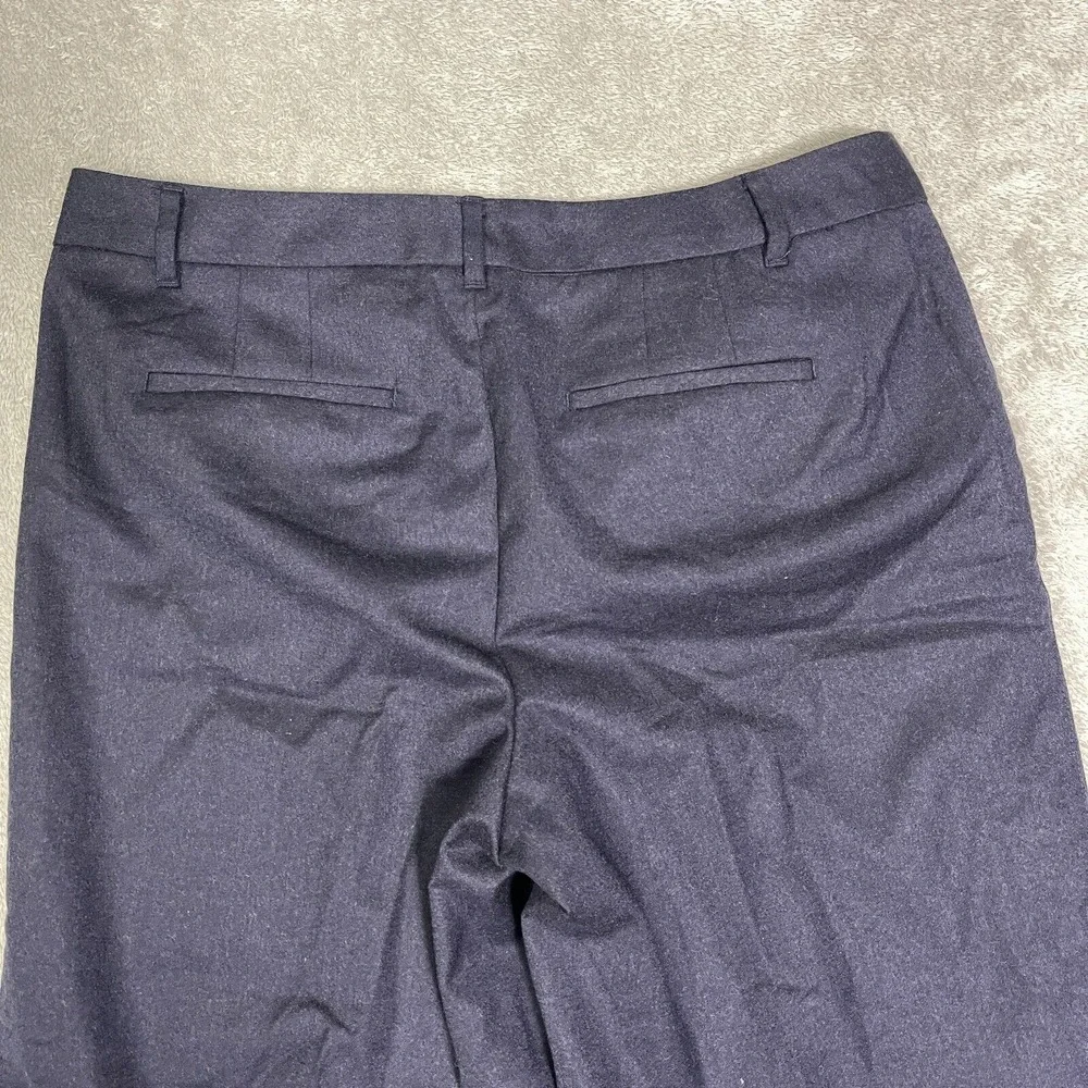 Nwt Talbots Italian Flannel 10 Wool Blend Navy Mills Pants‎ Formal Work
